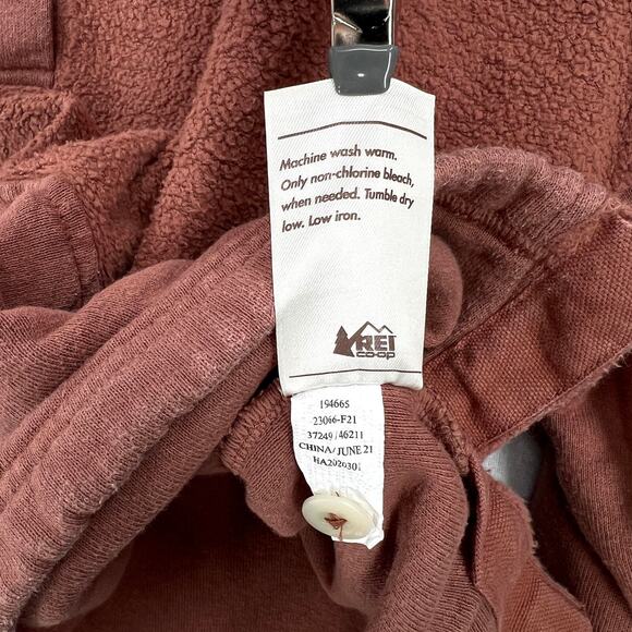 REI Wallace Lake Fleece Pullover Womens Small Rose Sunfade Clay Hemp Funnel Neck - Picture 12 of 16
